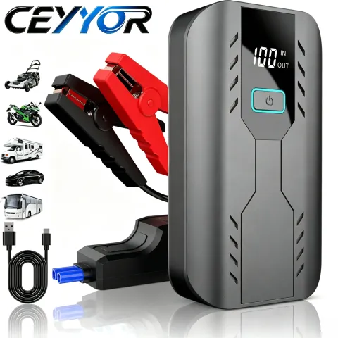 2026 New Jump Starter Car Battery.Professional Booster Jump Starter for 12V Petrol Diesel Car with S
