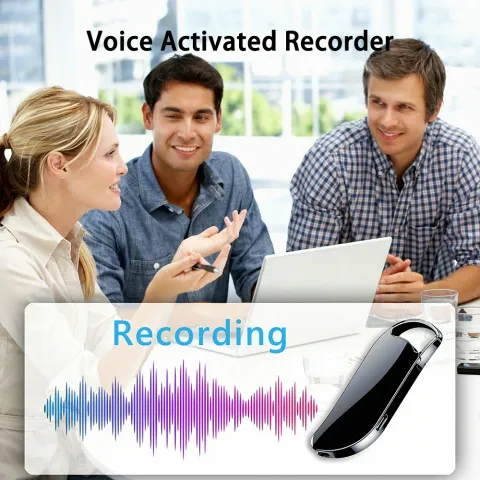 V11 32GB Voice Recorder Mini Design 150mAh 15H Long Time HiFi Recording Voice Activated