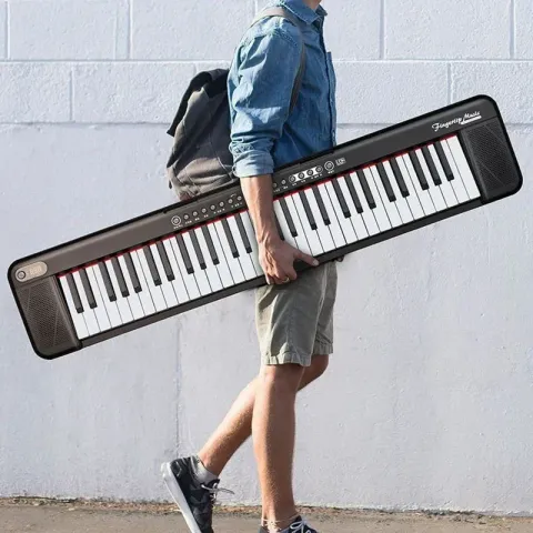 Portable Piano Musical Keyboard 61 Keys Professional Adult Electronic Piano Child Beginners Flexible Organ Instruments E