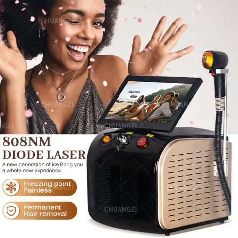 808nm Diode Hair Removal Machine 4500W Face Permanent Painless Physical Underarm Body Care Depilati