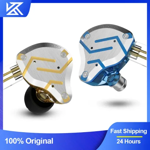 KZ ZS10 Pro Metal Earbuds Earphone Hybrid Technology 4BA+1DD In-Ear Monitor Wired Headset HiFi Sport