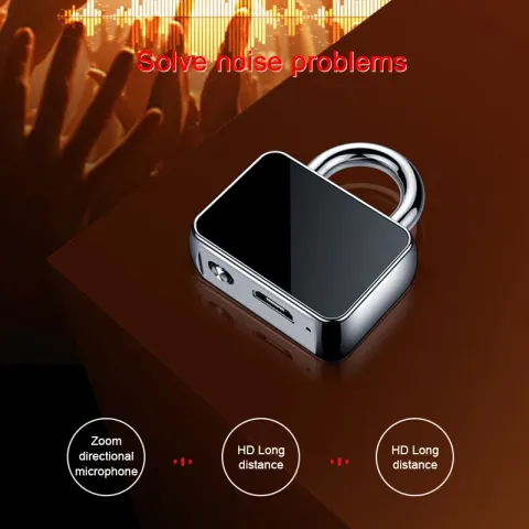 Mini Voice Activated Recorder Digital Audio Recording Keychain Device Wearable Small