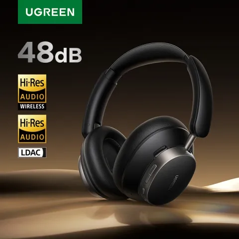 UGREEN Studio Pro 48dB ANC Wireless Headphones Over Ear Bluetooth Earphones Active Noise Cancellatio
