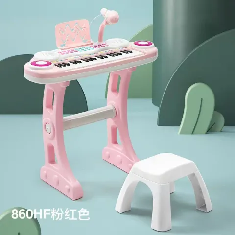 37-key medium-sized piano with microphone and chair children's electronic piano beginner multi-purpo