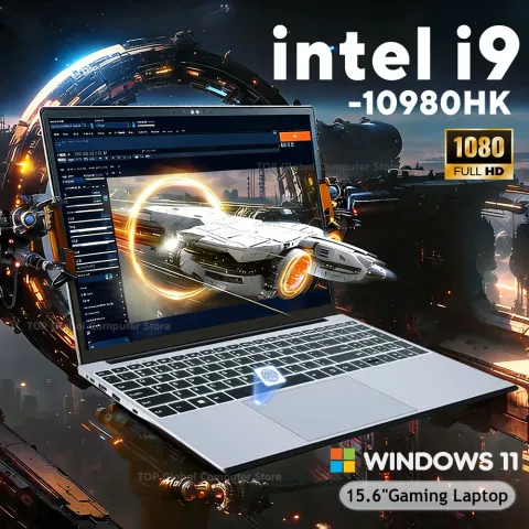 Windows 11 Laptop Intel Core i9 10980HK Computer PC 15.6 Inch 16GB RAM 1TB 2TB SSD Office Laptops 4K Fingerprint Unlock 