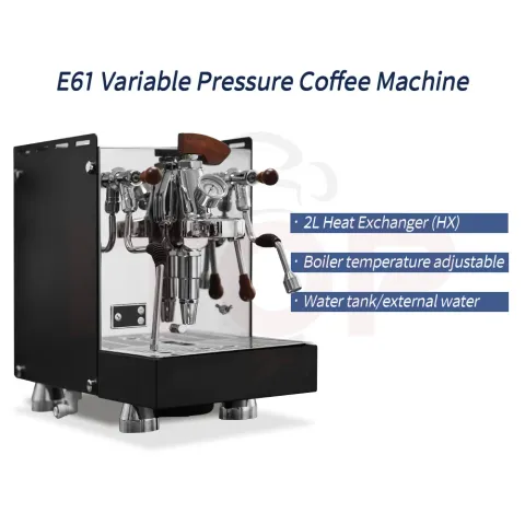 ITOP CM6010 Coffee Machine E61 Variable Pressure 9 Bar Rotary Pump Pre-soaking 2L Heat Exchanger 2L Water Tank 2200W