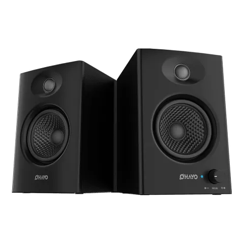 OHAYO 60W Computer Speakers for Music and Gaming, Active Bluetooth 5.3,Stereo 2.0 Speakers for Desktop PC or Laptop, RCA/AUX/USB