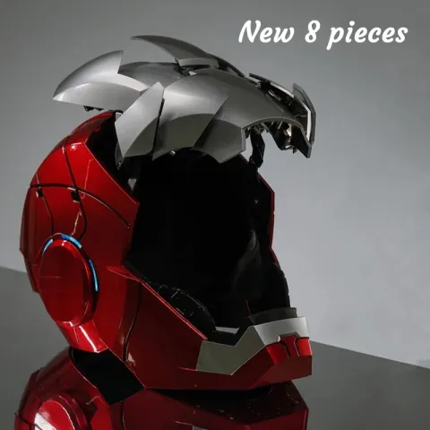 Iron Man Mk5 Helmet Electric Voice Activated 1:1 Scale Wearable Mask Model Automatic Open/Close Adul