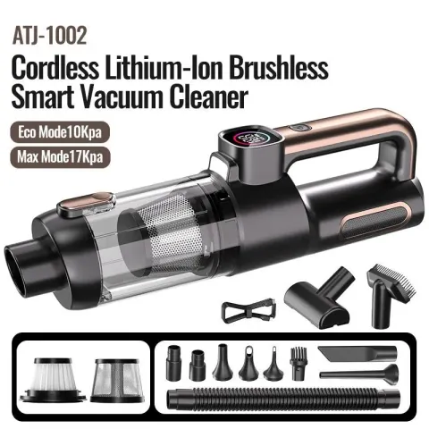 Portable Handheld Wireless Vacuum Cleaner 17000PA High Power Strong Suction Cordless Car Home Dual Use Vacuum Cleaner