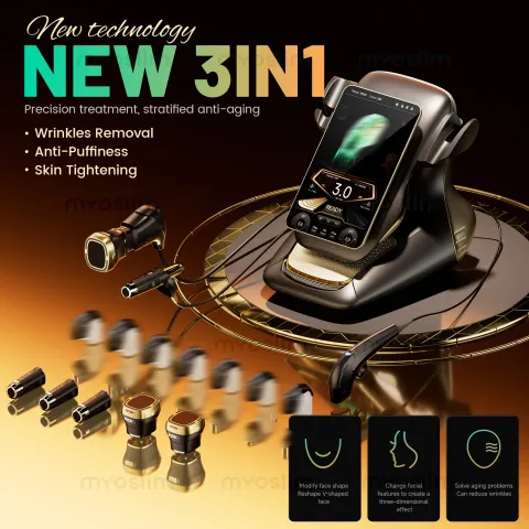 360MAX 25D HiFU 3 In 1 Technology Machine For Non Invasive Facial Slimming Anti Aging And Body Firmi