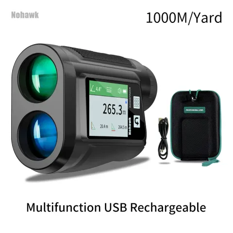 Nohawk 600M 1000Y Golf Laser Rangefinder for Hunting Range Finder With Slope Compensation for Golfer