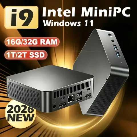 Mini PC Windows 11 Pro Intel Core i9 10980HK/N150 16GB 32GB RAM 1TB 2TB SSD PC Computer Dual WIFI6 BT5.2 Mini Gaming Pc