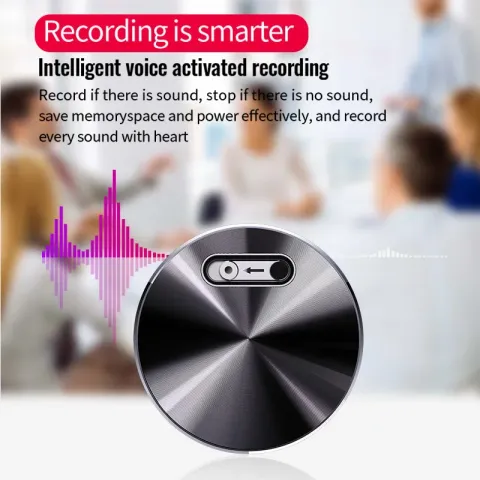 Mini Voice Activated Recorder Small Built-in Magnet Digital Audio Recording Device