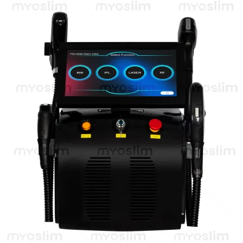 4in1 5000w Soprano Titanium Ice Platinum Diode 4 Wavelength ND:YAG RF IPL OPT Machine Painless Hair