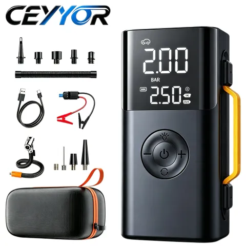 CEYYOR 5In1 Booster Jump Starter Car Battery Starting Device,Multifunction 10000mAh 150PSI Air Pump