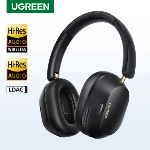 UGREEN Max5c Wireless Bluetooth Headphones ANC 43dB Active Noise Cancellation Hi-Res LDAC 75H Spatial Audio Earphones He