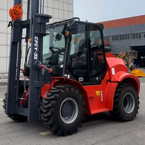 New Design 4x4 Forklift 3.5 Ton All Terrain Forklift 5 Ton Warehouse 3 Ton Forklift Sa