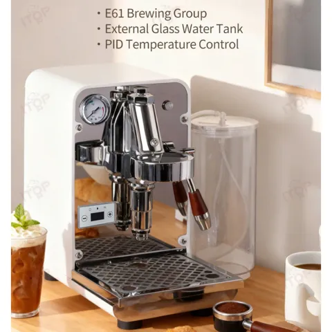E61 Espresso Maker Brew-Only Professional Espresso Brewing Machine Vibratory Pump Coffee Machine 0.8L Boiler+2L External Water