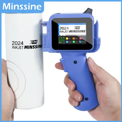 New Mini Handheld Inkjet Printer 12.7mm for QR Barcode Batch Date Number Logo Expiry Date Coding Mac
