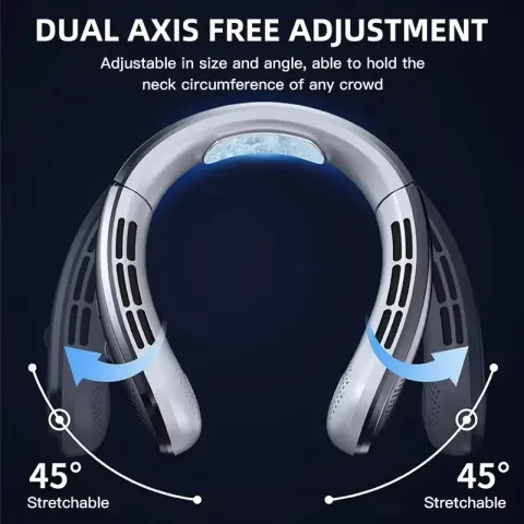Lenovo 20000mAh USB Hanging Neck Fan New Portable Bladeless Mini Rechargeable Mute LED Digital Display Electric Fans Air