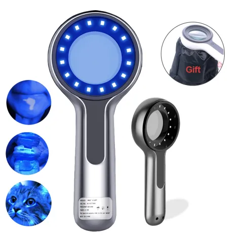 Woods Lamp Skin Analyzer, UV Magnifying Beauty Skin Test, Wooden Face Light