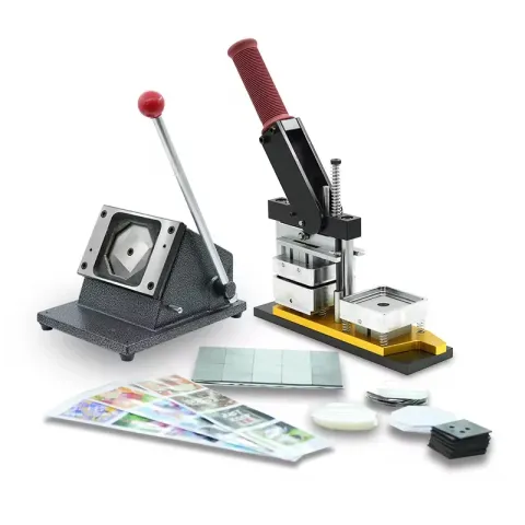 2x2" (Machine+Cutter+100 Magnets) Or (1000 Magnets Material) Custom Photo Kit Fridge Magnet Button Maker Machine Refrige