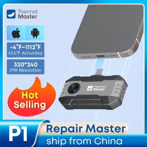P1 Thermal Camera for iPhone and Android phone 320*240 X³IR Resolution 600℃ High Temp Range 25Hz Hom