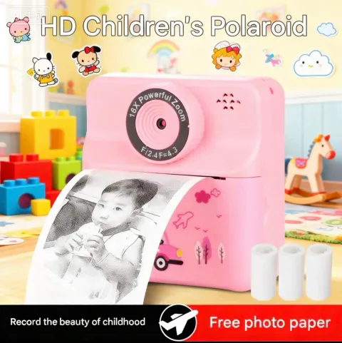 Children Digital Camera Photography Instant Camera Kids Video Recorder Toys for Girls Boys Best Birt