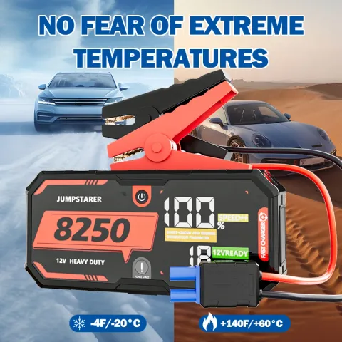 8250A Car Battery Jump Starter 12V Pro Portable Booster PD65w 26000mAh Battery Car 13L For Emergency