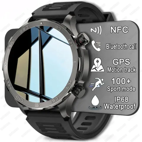 New GPS Track Smart Watch Men AMOLED HD Screen Outdoor Sports Fitness Heart Rate NFC IP68 Waterproof