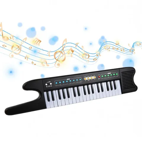 37-Key Electronic Keyboard Piano Portable Mini Electronic Organ Musical Instrument 8 Tone 6 Rhythm 10 Demo with Micropho