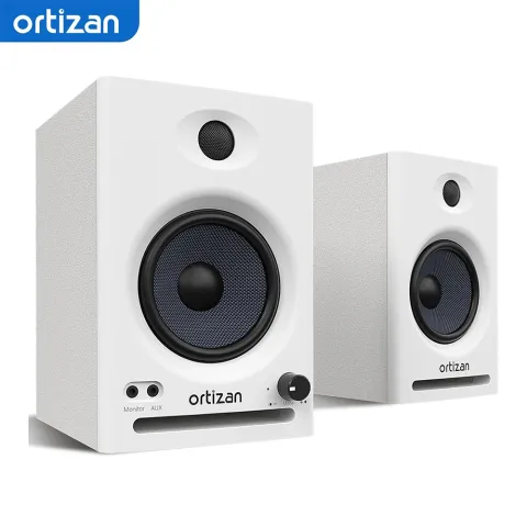Ortizan Audio Bookshelf Active Speakers Studio Monitor, Bluetooth 5.3 Wireless Computer TV PC USB DAC HiFi Home Subwoofer System
