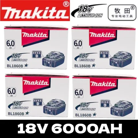 Makita 18V 6.0Ah Battery for Makita 18v battery BL1840 BL1830B BL1850B BL1850 BL1860 BL1815 Replacem